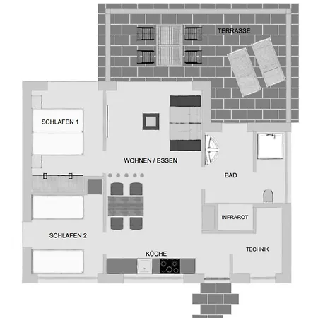 Ferienhaus Gartenbungalow Rhönwald *